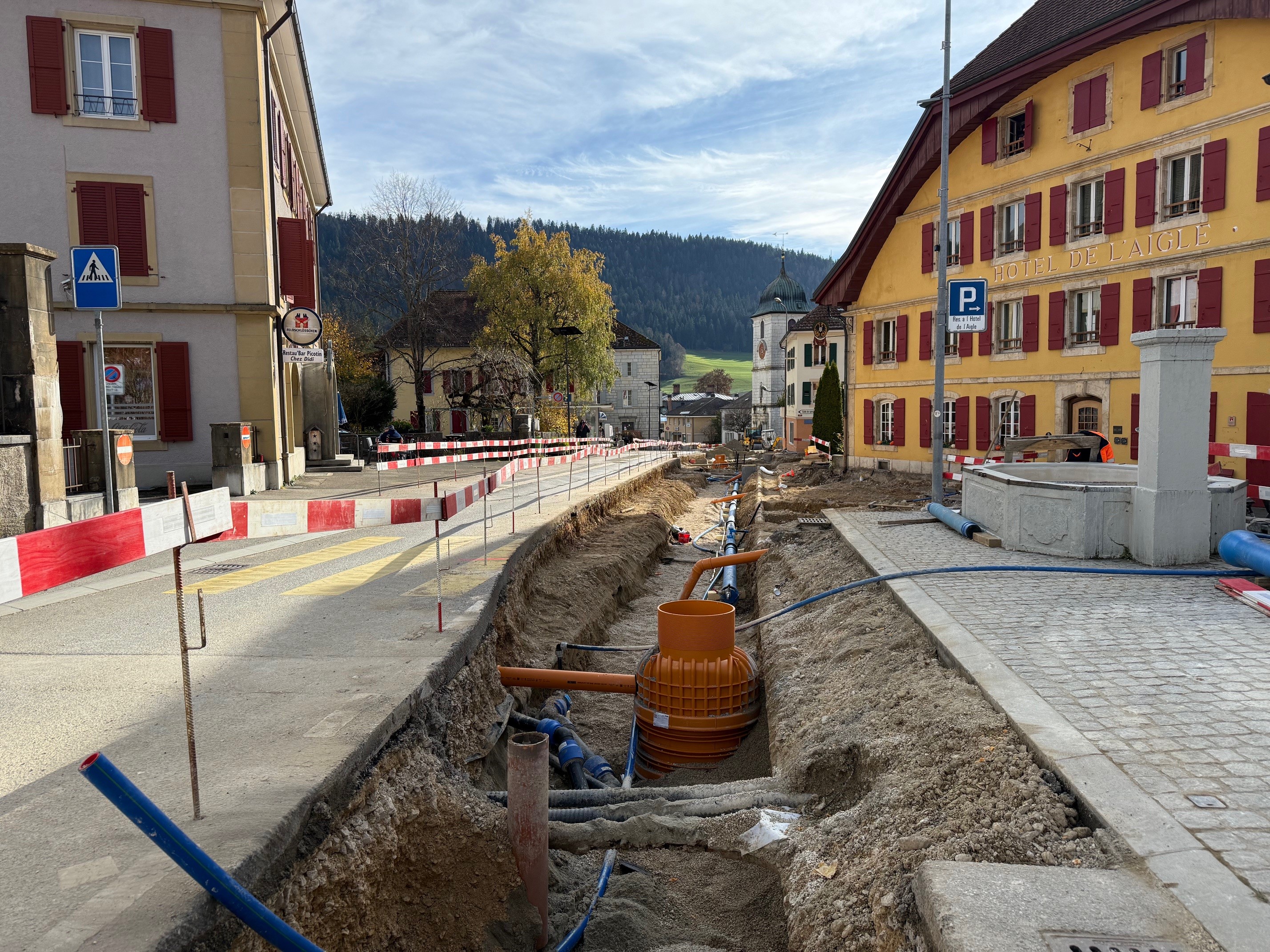 Réfection de la Grand-Rue à Couvet