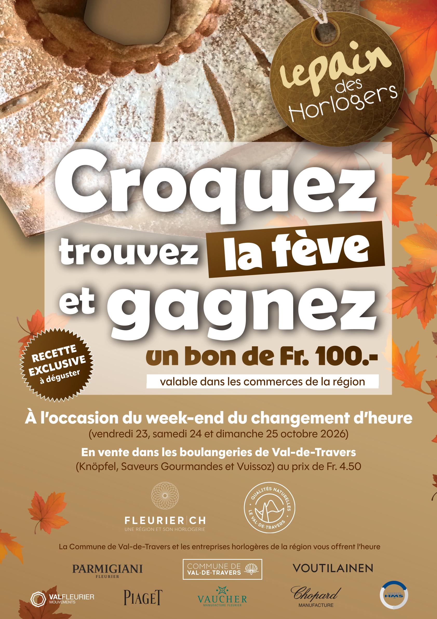 Le pain des horlogers 2026