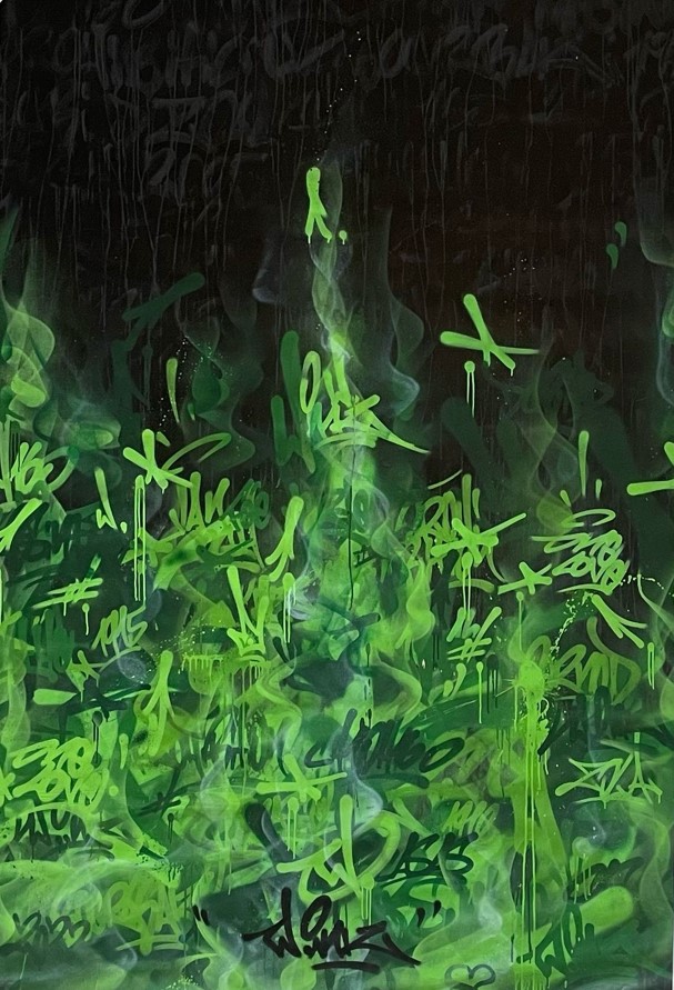 Étiquette de la cuvée d'absinthe communale 2022 créée par Benjamin Locatelli.