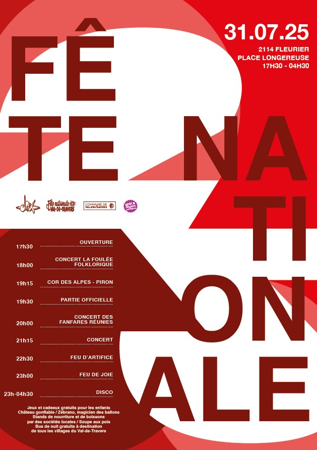 Fête nationale Val-de-Travers 2025