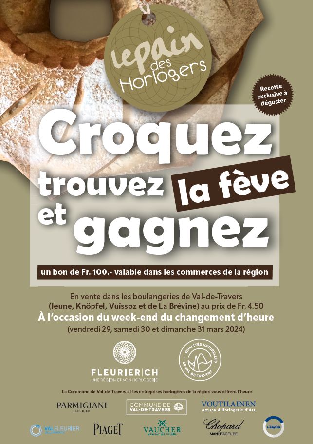 Célébration du changement d'heure - Le pain des horlogers