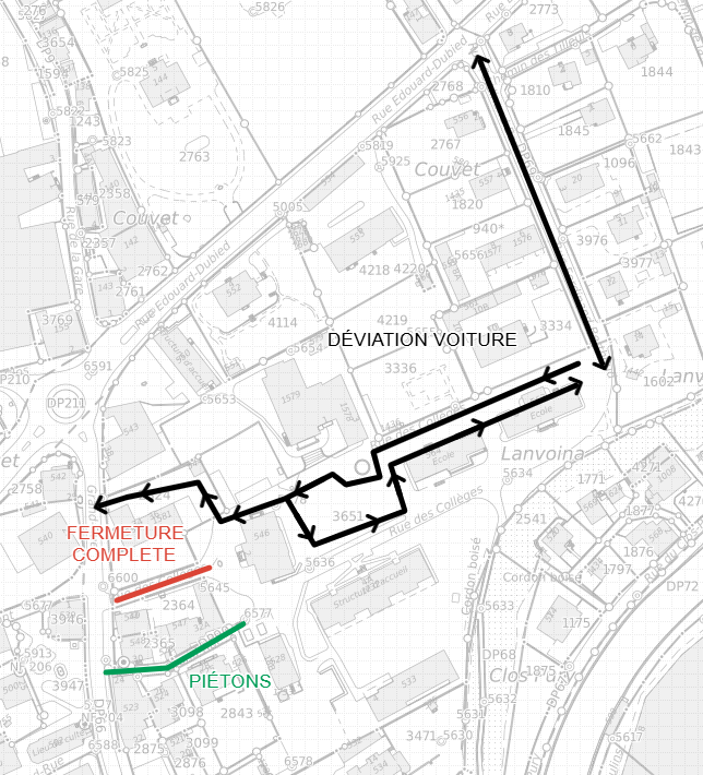 Avis aux usagers - Travaux de la Grand'Rue de Couvet