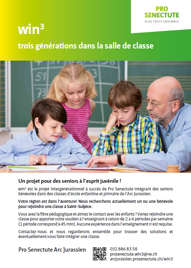 Projet win3 - Recherche d'un·e bénévole à Saint-Sulpice
