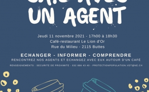 Café avec un agent
