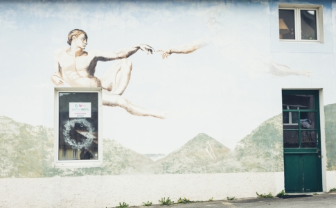 La culture au Val-de-Travers : Fresque de Patricia Monnet
