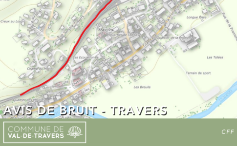 Avis de bruit - Travaux Travers CFF