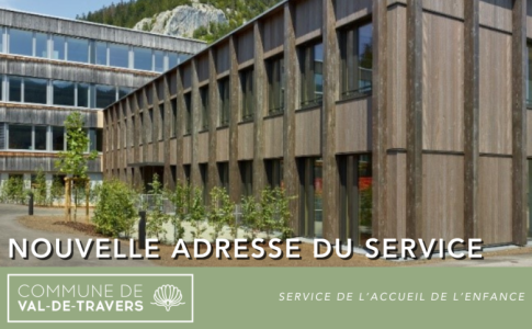 Déménagement du service de l'accueil de l'enfance