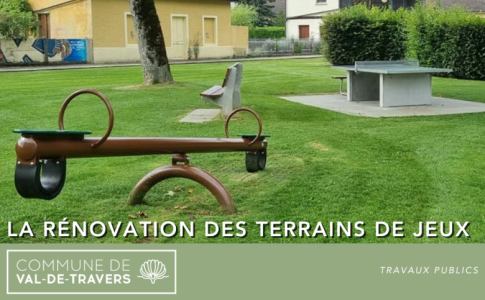 Avancement de la rénovation des terrains de jeux