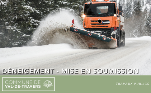Déneigement - Mise en soumission