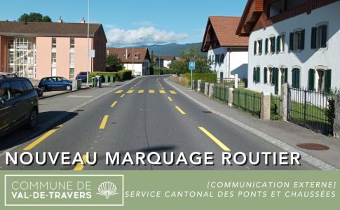 Nouveau marquage routier pour favoriser la cohabitation