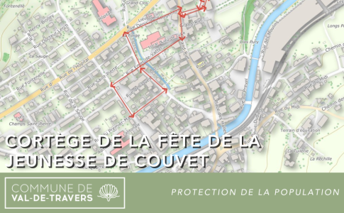Cortège de la fête de la jeunesse de Couvet - Trafic perturbé
