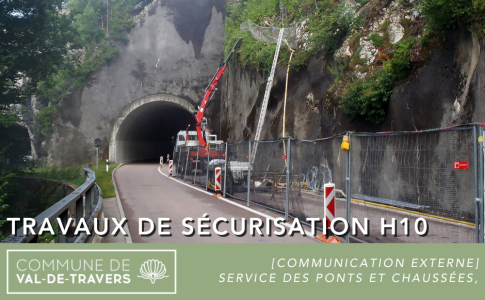 Travaux de sécurisation des falaises à Saint-Sulpice: fermeture de la H10