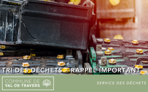 Tri des déchets – rappel important	Petites bouteilles de gaz