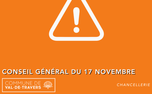 Déplacement séance du CG 17 novembre