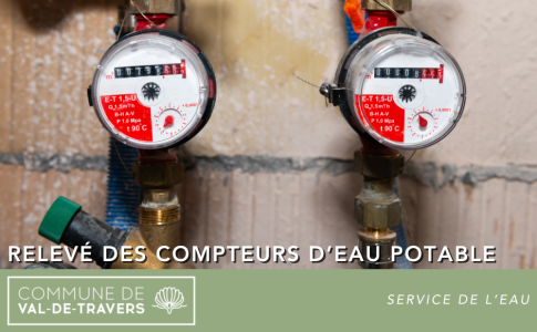Relevé des compteurs d’eau potable