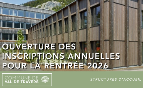 Accueil de l'enfance - Ouverture des inscriptions annuelles pour la rentrée d’août 2026