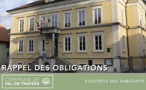 Contrôle des habitants – Rappel des obligations