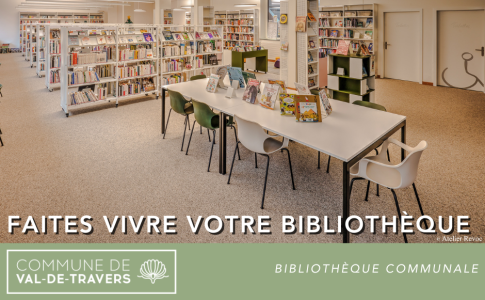 Faites vivre votre bibliothèque communale !