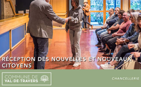 Réception des nouvelles et nouveaux citoyens 2026
