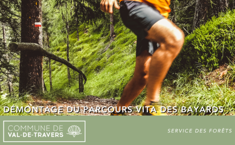 Démontage du parcours Vita des Bayards