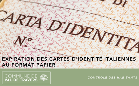 Expiration des cartes d’identité italiennes au format papier