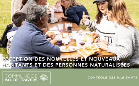 Réception des nouvelles et nouveaux habitants et des personnes naturalisées