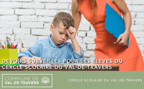 Devoirs surveillés pour les élèves du Cercle scolaire du Val-de-Travers