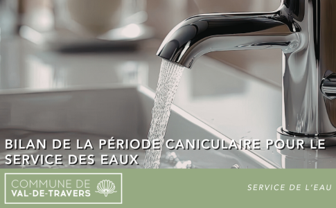 Bilan de la période caniculaire pour le service des eaux
