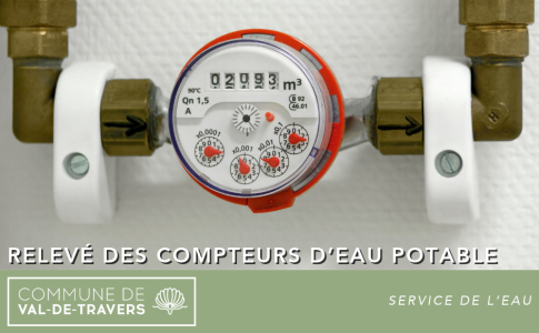 Relevé annuel des compteurs d’eau
