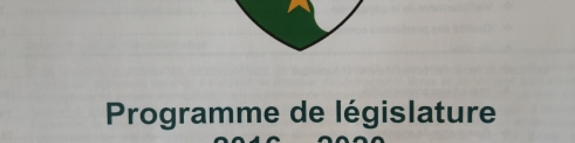 Programme de législature