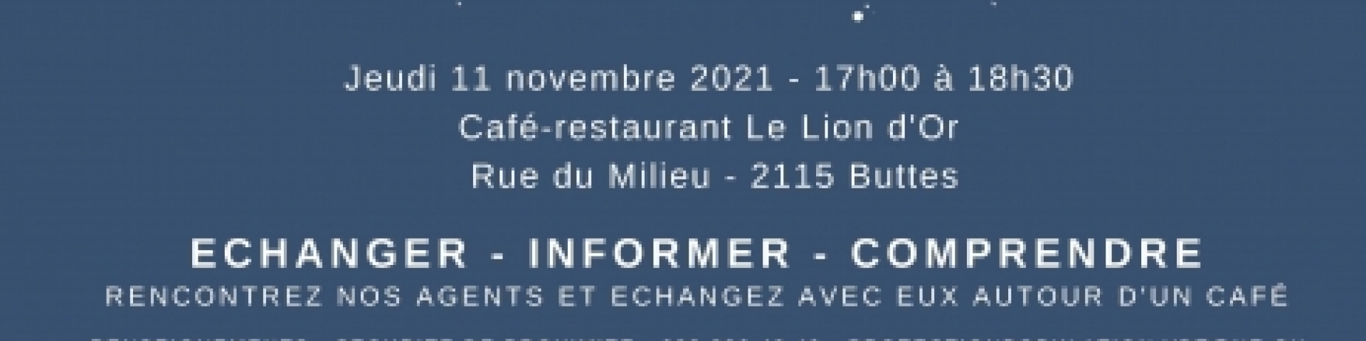 Café avec un agent