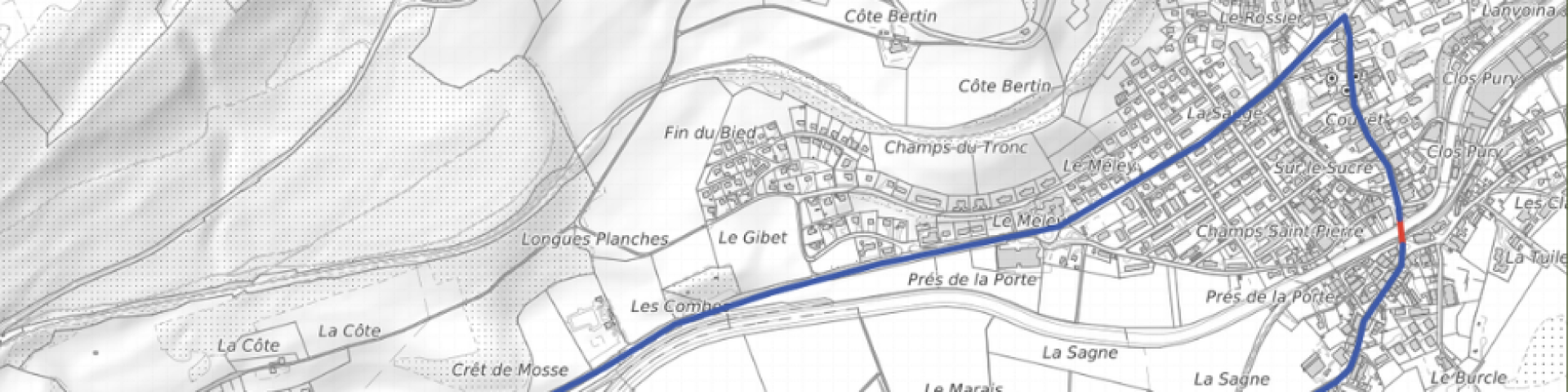 fermeture du Pont sur l'Areuse