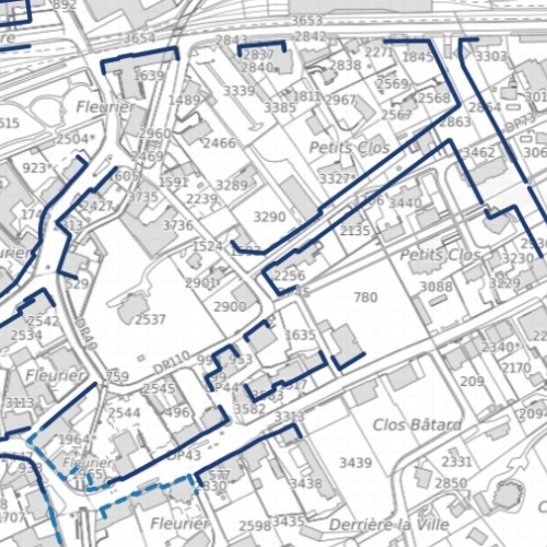 Plan d'alignement secteur "Petit-Clos"